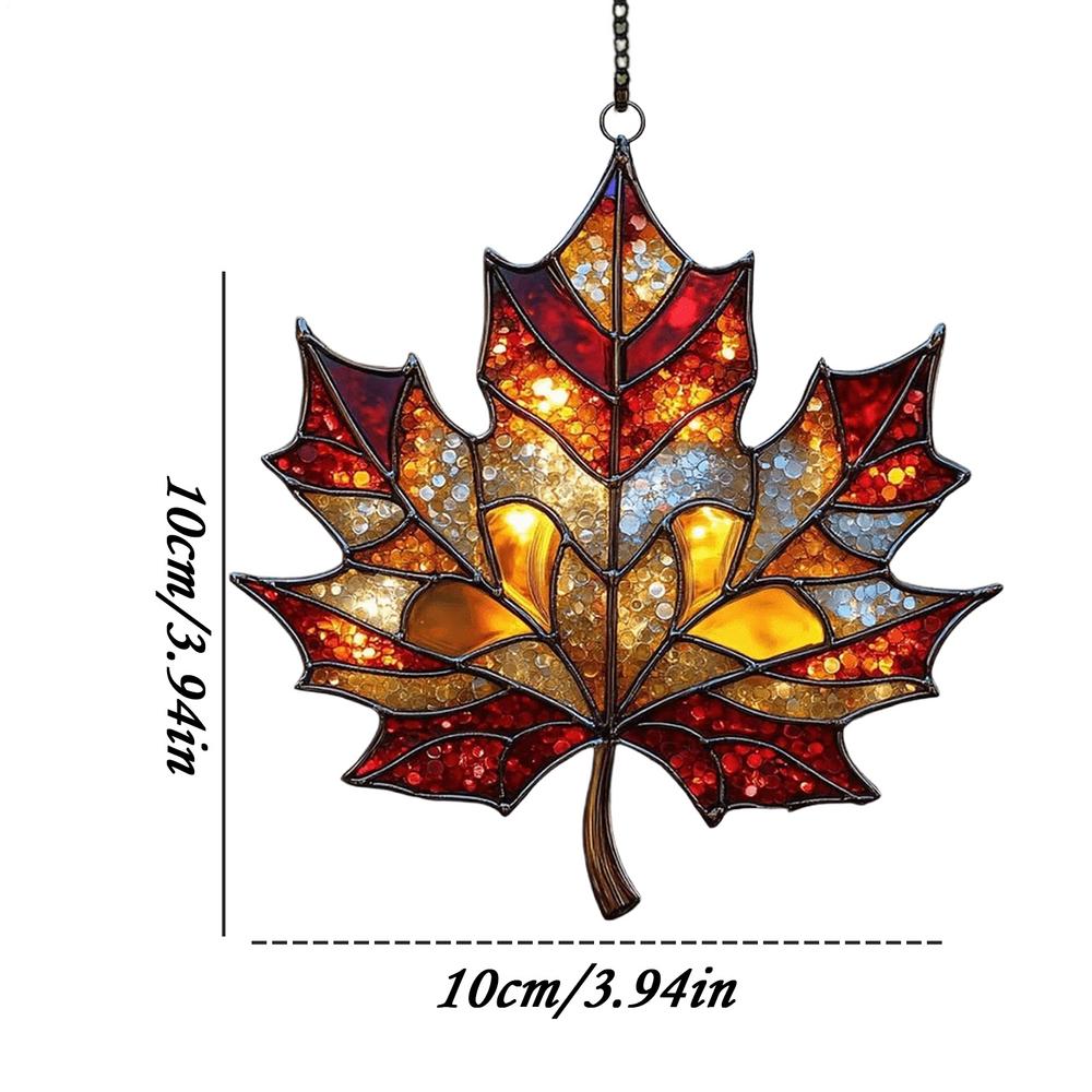 Künstliche Acryl 2D Ahornblätter Herbst Fake Blätter Sonnenfänger Ahornblätter Thanksgiving Weihnachten Hochzeitsparty Dekoration