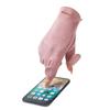 Woman's Winter Warm Suede Leather Touch Screen Driving Gloves Man's Cold Plus Velvet Thick Fingerless Flip Cycling Mittens
