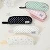 Y2k Pen Bag Cloth Pencil Pouch Makeup Cosmetic Storage Polka Dot Pencil Case  Kids Children