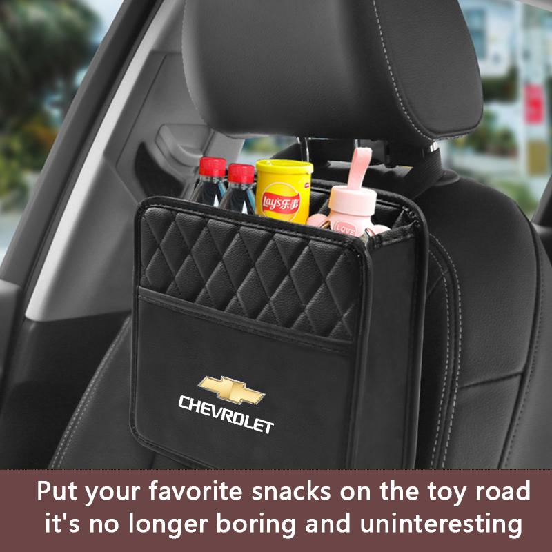 Keychain Leather Car Seat JRYTIS45 Storage Bag Organizing Tools Box Garbage Case Auto Accessorie For Chevrolet Orlando kalos Equinox Bolt