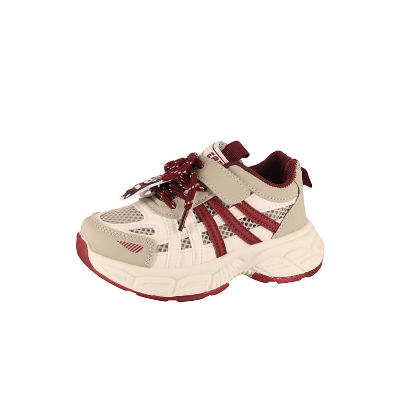 Kids Sneakers Breathable Mesh Hook&loop Boys Girls Running Shoes Cute Bears 2025 New Fashion Children Sports Shoes Soft Sole