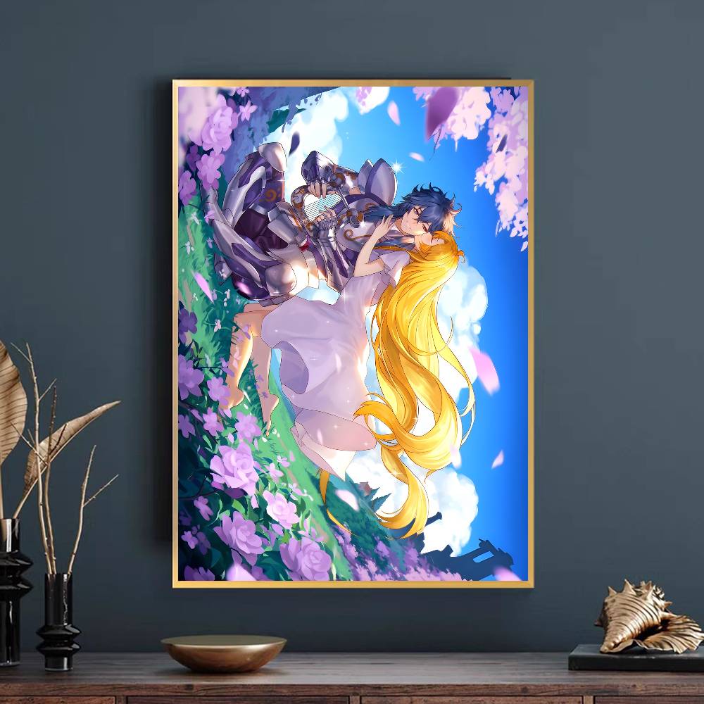 Plakat Saint Seiya Samoprzylepna Sztuka Wodoodporny Papierowy Naklejka Kawiarnia Bar Pokój w Domu Studenckim Dekoracja Ściany