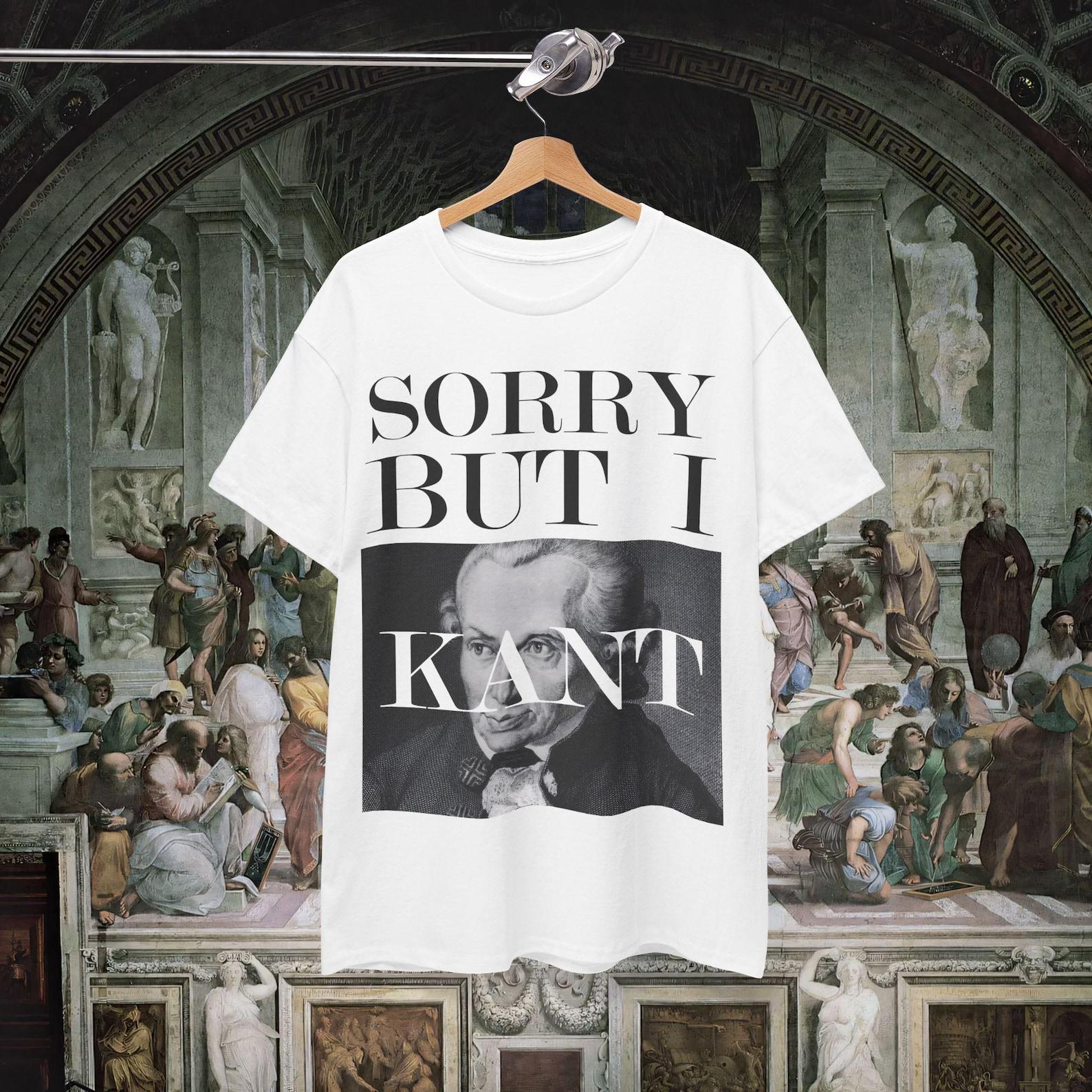 Immanuel Kant Philosophy Shirt, Funny Intellectual Humor Tee, Dark Academia Style M