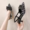 Sandals Women Sexy High Heels Fashion Pointed Toe Slingback Shoes Summer Dress Party Stilettos Brand Pumps Decor Single Shoe