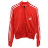 Adidas Trefoil logo Jaqueta com zíper 65"-68.9" Blusão Vermelho Feminino Usado