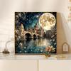 1024pcs Art Deco Jigsaw Puzzle Suitable for & 14+ - Challenging Picture Puzzle with Thick Cardboard Pieces, Portable Box, Complex Night Scene Art - Id