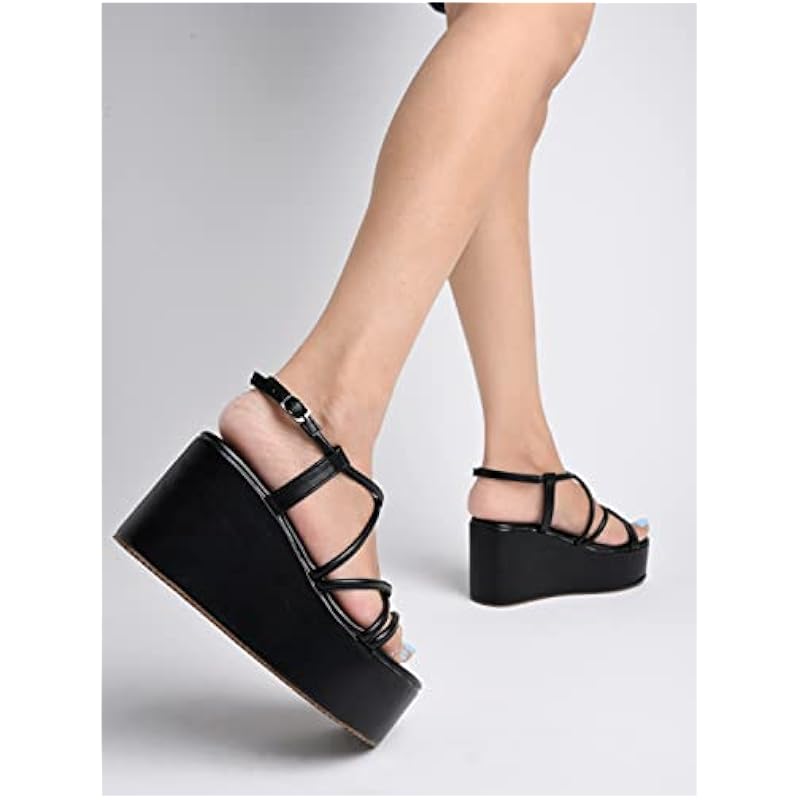 Женская сандалия на платформе Shoetopia 4 UK чёрный