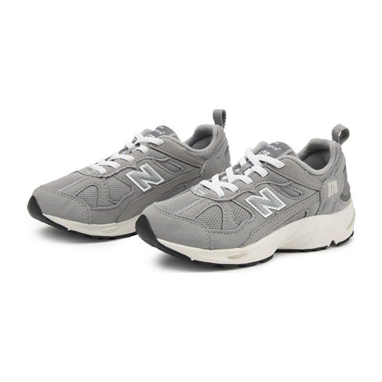 New Balance NB 878 Bequeme Abriebfeste Niedrige Laufschuhe Grau Kinder im Alter von 3-7 Jahren PV878MC1