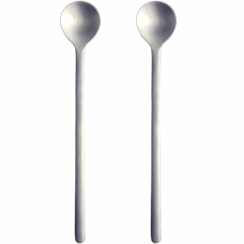Nagao Tsubame-Sanjo Shaved Ice Spoons, Set of 2, 17.3cm, 18-8 Stainless Steel, Made In Japan
