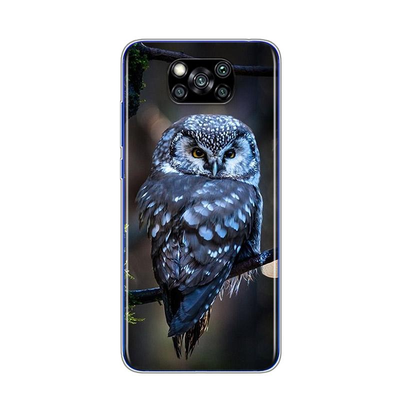 Camouflage Owl Animal For Xiaomi Poco X3 NFC C3 F2 F1 M3 M2 X2 11 10T Note 10 8 Mi Play A2 5 Lite Pro Phone Case