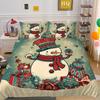 Christmas Digital Printing 3D Printing Polyester Pillowcase Quilt Cover Two or Three-piece Set Is Available