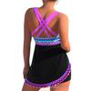 2024 Übergröße Sexy Rückenfreier Bikini mit Schnelltrocknenden Shorts & Rock