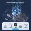Midea FGAU30D Leiser Oszillierender Tischventilator mit 7 Flügeln CN-Stecker (Adapter enthalten)
