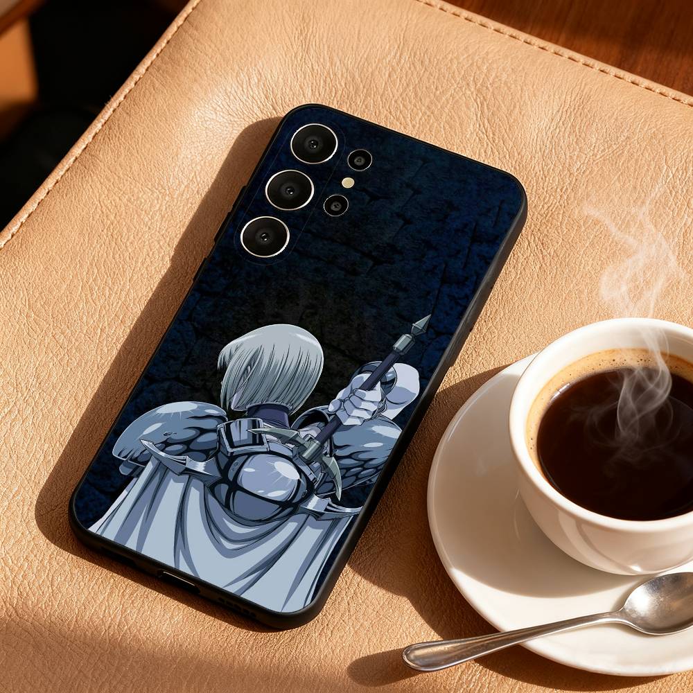 C-CLAYMORE Anime Phone Case For Samsung S26,S25,24,23,22,30,21,10,9,Ultra,Plus,Lite,Black Soft Case