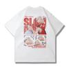 Large Cotton Men's Japanese Anime 2025 Slam Dunk Master Printed Short Sleeve T-shirt Summer Casual Loose T-shirt Top Clothing