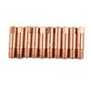 10Pcs M6 Welding Torch Tips Holder Gas Nozzle MB 15AK MIG MAG Welder Welding Accessories Aperture 0.8 To 1.2mm 25x6mm Copper