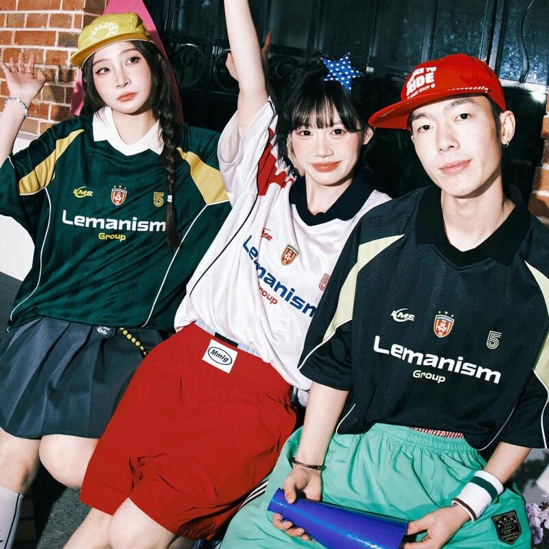 LEMANISM Retro Contrast Polo T-Shirt 2XL