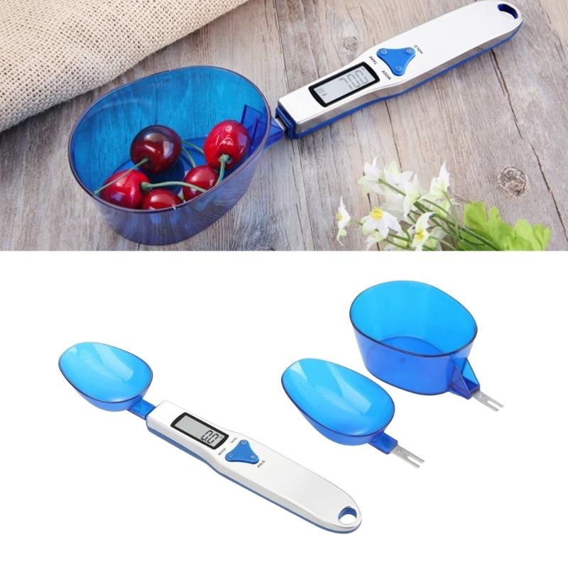 Multipurpose Electronic Food Scale Digital Kitchen Scale with 3 Measuring Spoons for Home and Restaurant Cooking