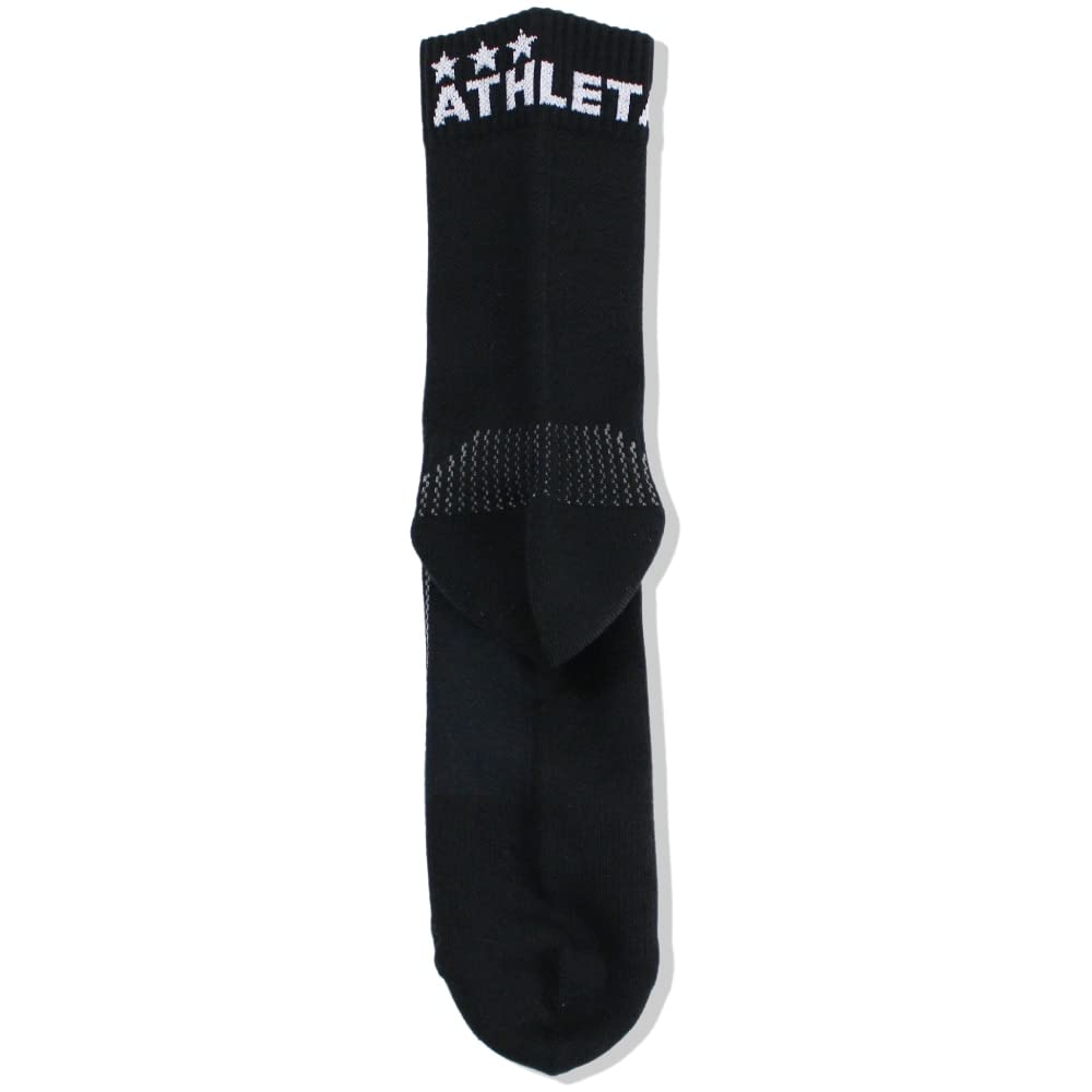 ATHLETA Training Mid Size Black 05293J Socks, 22-24cm, (70),