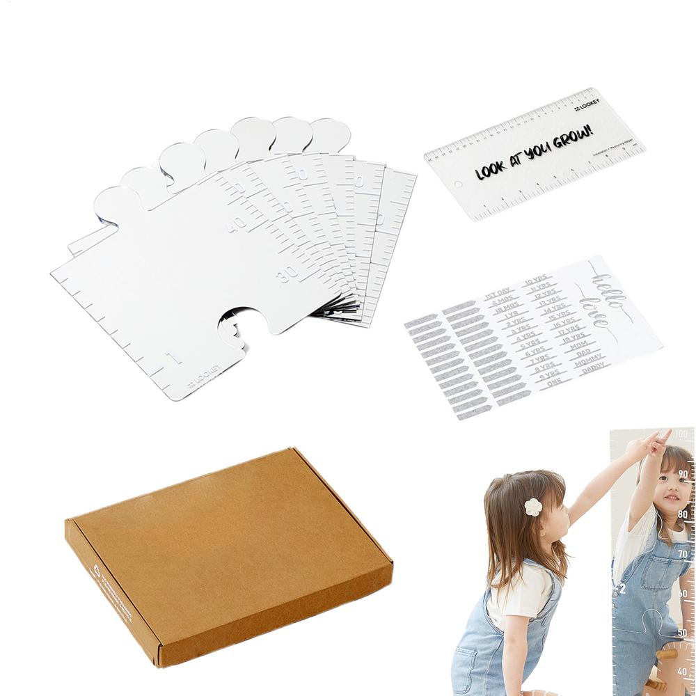 

Детская ростовая диаграмма Зеркало для измерения роста Пазл Наклейка на стену Мальчик Девочка Диаграмма развития ребенка Зеркальная ростовая диаграмма Пазл