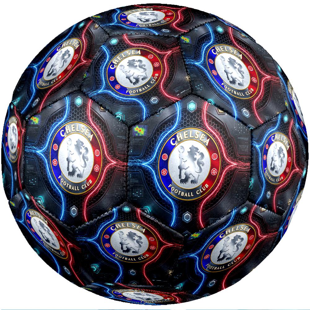 Chelsea FC Theme soccer ball Size 5 Soccer Ball Soft Touch Professional Training Football for Outdoor Sports