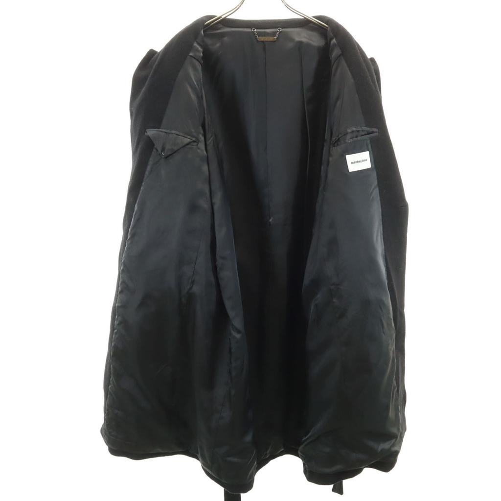 MONKEY TIME wool blend Chester coat L black Men's Used