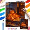 Halloween Oil Painting Digital Painting Pumpkin Handmade Diy Coloring Painting Home Decoration