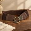 Wide Bohemian Waistband Stretch Decorative Belt All-Match Elastic Waist Belt  Coat
