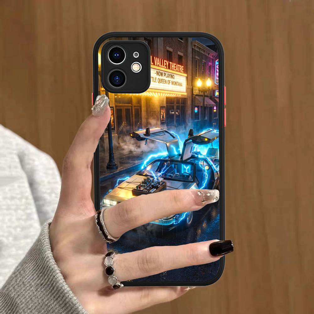 

Movie Back To The Future Silicone Case For IPhone 16 15 14 13 12 11 Pro Max Plus X XS MAX Shockproof Matte Cover iphone 11