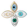 Multipurpose Creative Oval Eye Shaped Jewelry Tray Sturdy Ceramic Rings Holder Accessory for Fashionable Women Ladies