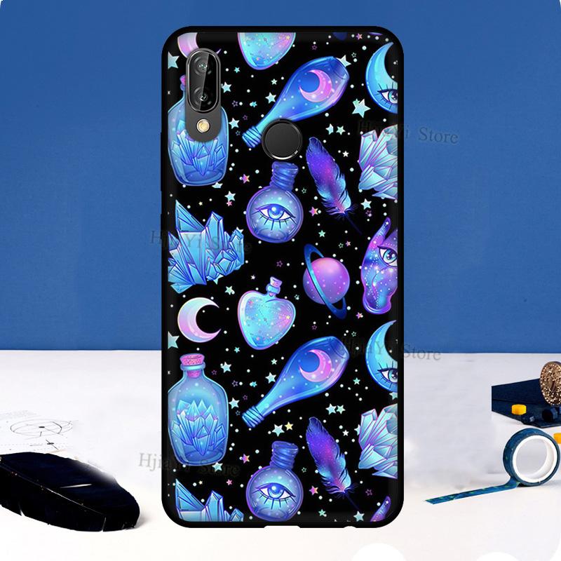 Occult Witchcraft Moon Gothic Witch For Huawei P20 P40 P30 Pro Mate 20 Lite Nova 5T P Smart 2019 2021 Case For Honor 50 9X 8X