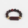 4mm Beads Rings For Women Men Trendy Cuboid Beaded Rings Chakra Healing Quartzs Finger Rings Handmade Hit Rings Jewelry Party