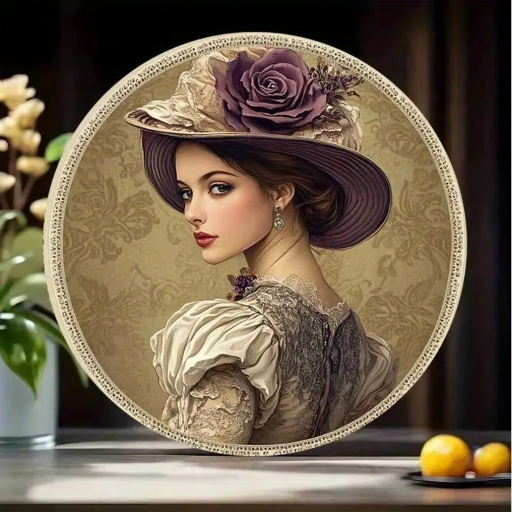 Rustic Farmhouse Metal Apple Basket with Artificial Fruit & Checkered Linen Kitchen Decor 20x20 белый