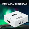HDTV To AV RCA Adapter HDTV Converter MINI Box RCA AV CVSB LR Video Composite AV Scaler Converter For PC HDTV Projector