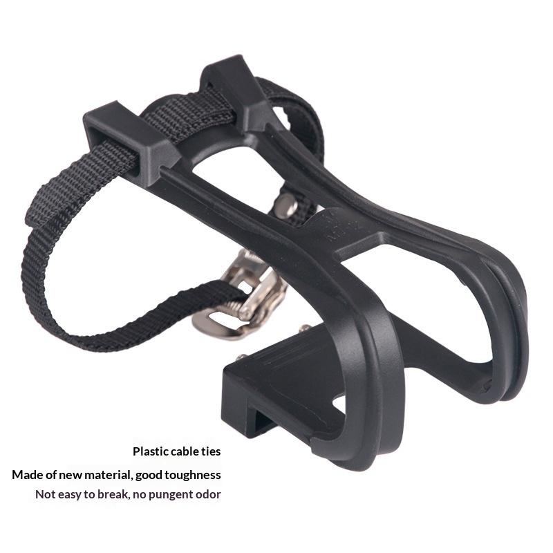 1 Pair Bicycle Pedal Toe Clip Straps Adjustable Anti-Slip Durable Foot Belts for Fixie BMX Road Bike Outdoor Cycling