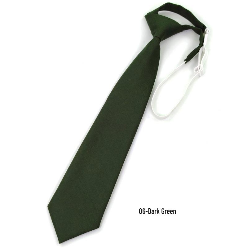 Navy Blue Solid Color Tie for Men and Women - JK Sailor Suit Style