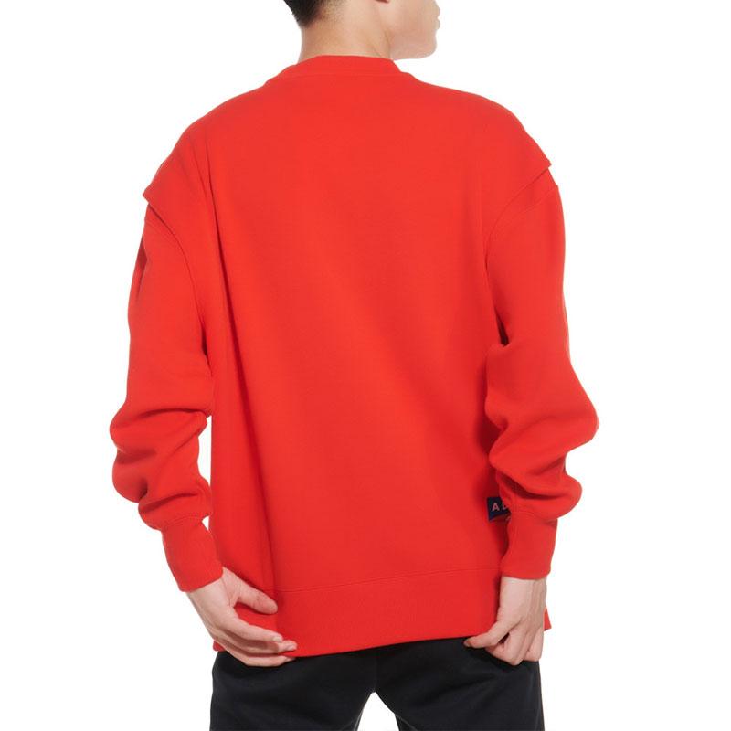 Puma X Ader Error Logo Print Crew Neck Sweatshirt Unisex Tops Chinese-Red 578489-64