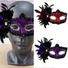 Masquerade Mask Half Face Mask Rhinestones Mask Party Mask Feather Mask Halloween Mask Evening Proms Mask