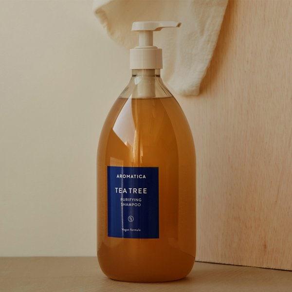 AROMATICA Shampooing Purifiant Arbre à Thé 1000ml (Type de pompe)