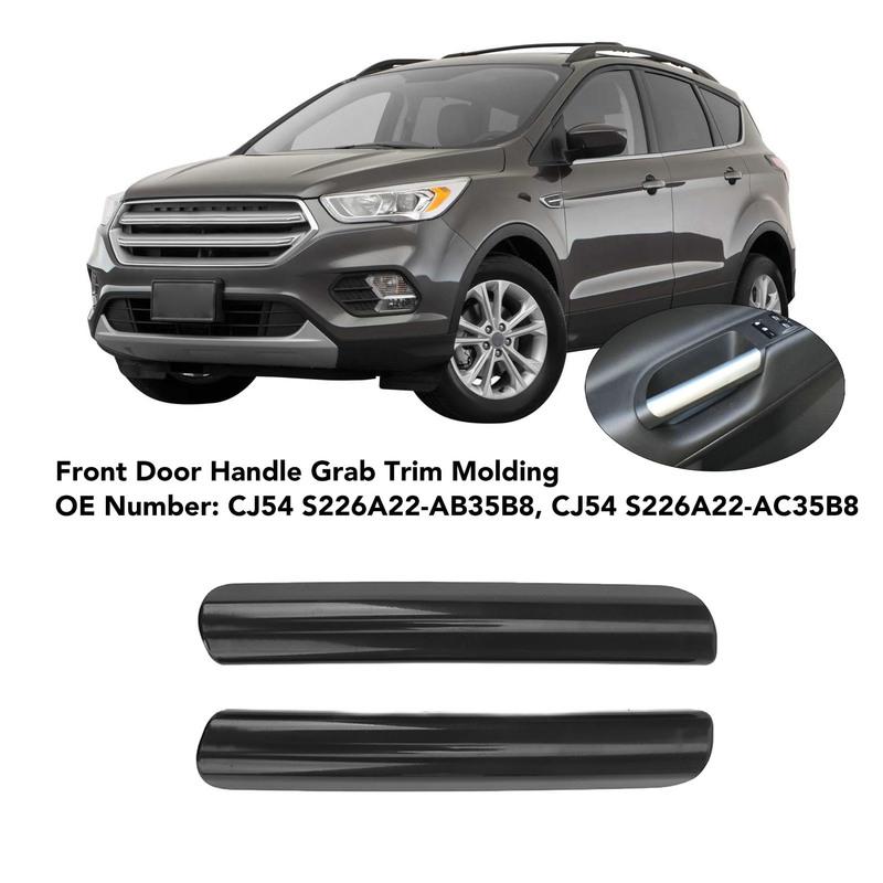 1Pair Front Door Handle Grab Trim Molding CJ54 S226A22‑AB35B8 Left Right for Escape 2013 to