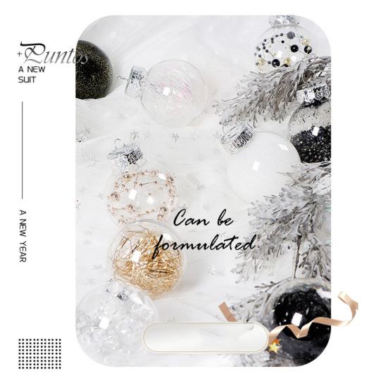 30Pcs Plastic Christmas Balls Hanging Ornament 6cm Colored Electroplated Ball Holiday Party Scene Layout DIY Decorative Accessories Christmas