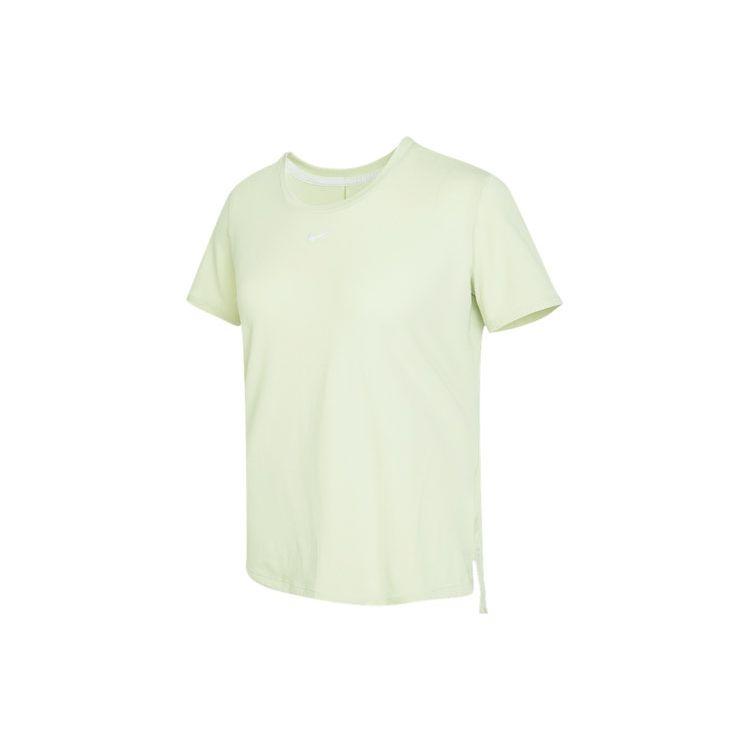 

Nike Solid Logo Quick-Dry Round Neck Short Sleeve T-Shirt Women Tops DD0619-371 L