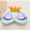 Cute Crown Long Eyelashes Sleeping Beauty Cartoon Shading Eye Mask Breathable Sleeping Eye Mask