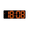 12/24H Display LED Desk Clock Temperature Display Mirror Digital Alarm Clock  Desktop