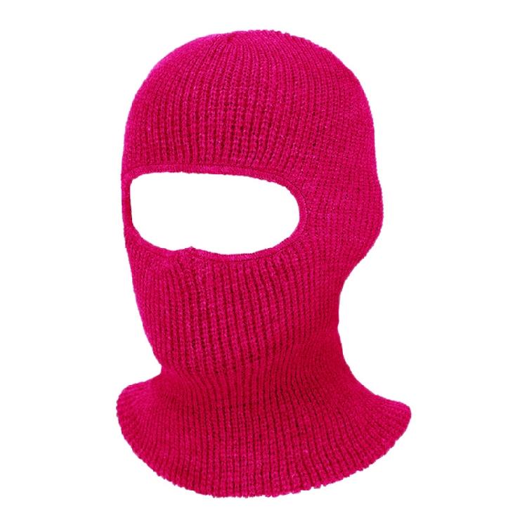 Solid Color Knitted Ski Mask Full Face Mask Balaclava for Spring Fall Winter