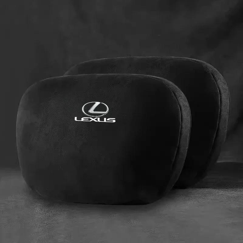 Car Suede Headrest Memory Cotton Neck Pillow For Lexus GX470 CT200H IS300H IS200 IS250 RX350 RX GX460 NX200 NX GS430 GS ES RX300