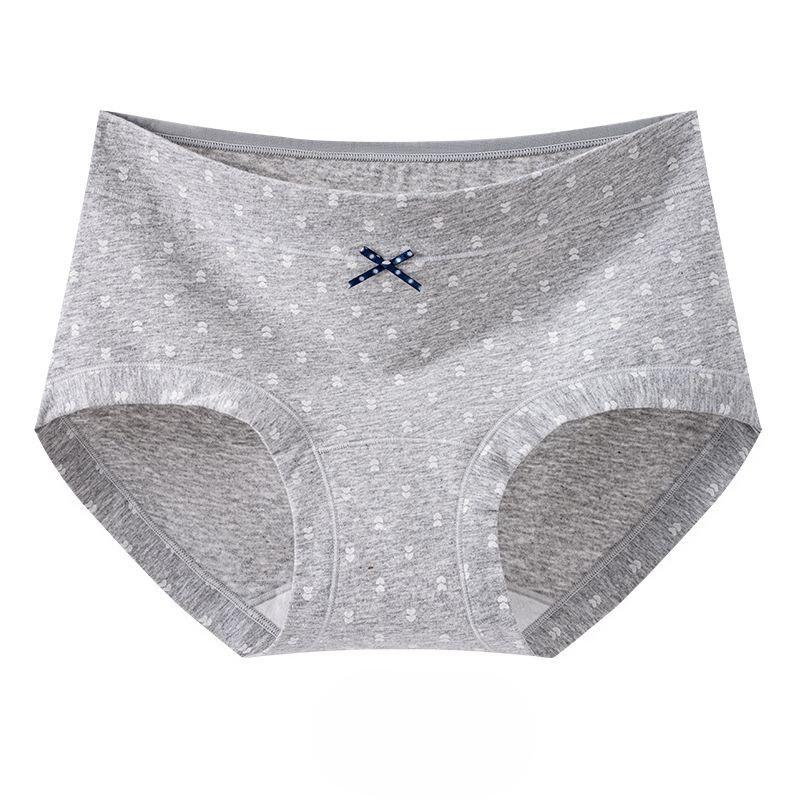 Damen Frühling und Herbst Garten Floral Reine Baumwolle Antibakteriell Bequem Ohne Naht Taille Dreieck Slip