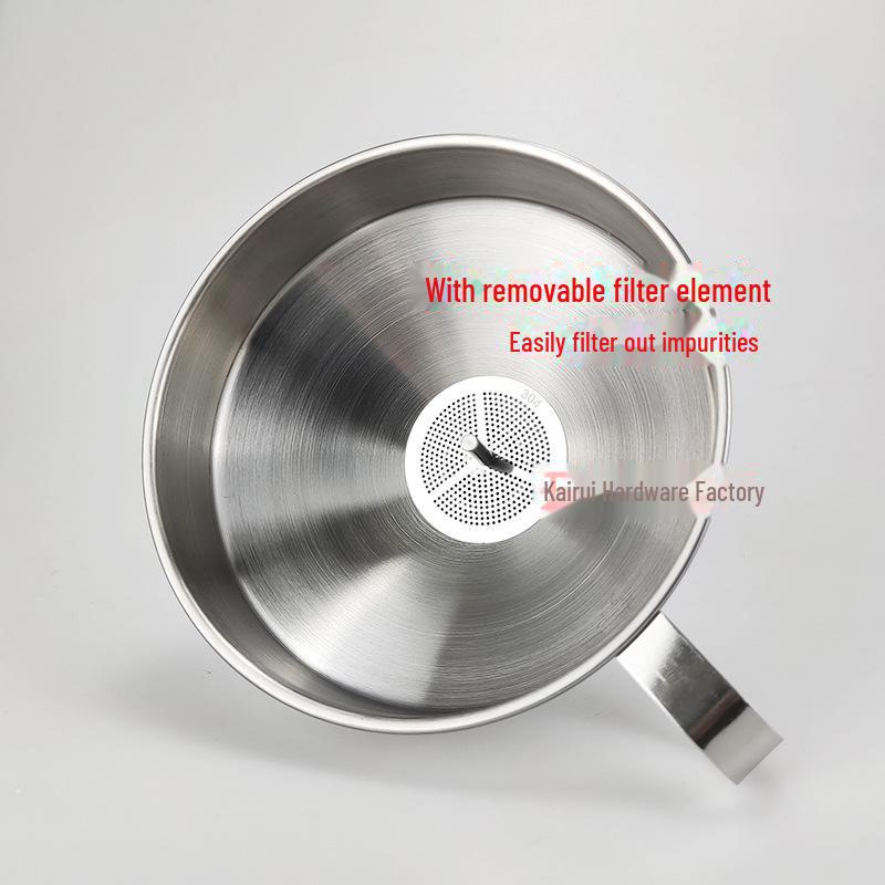 

Воронка из нержавеющей стали с плоскими ручками-ушками и фильтрующим конусом для использования с патронами большого и малого калибра