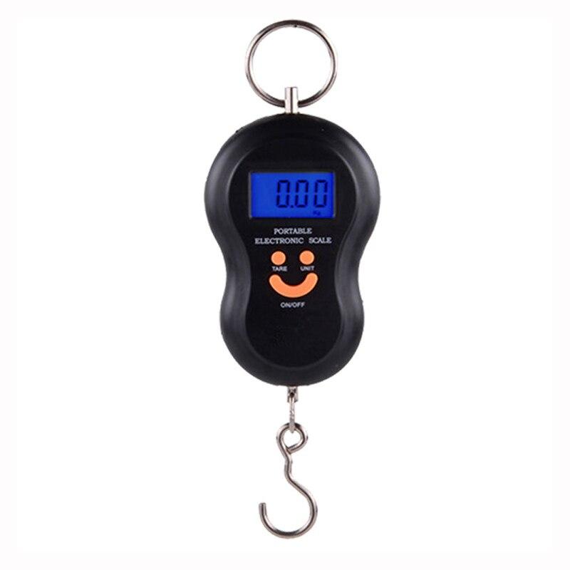

Electronic Portable Gourd Scale with Backlight for Purchasing Vegetables Electronic Scale Hook Portable Weighing 50KG 1PC чорний