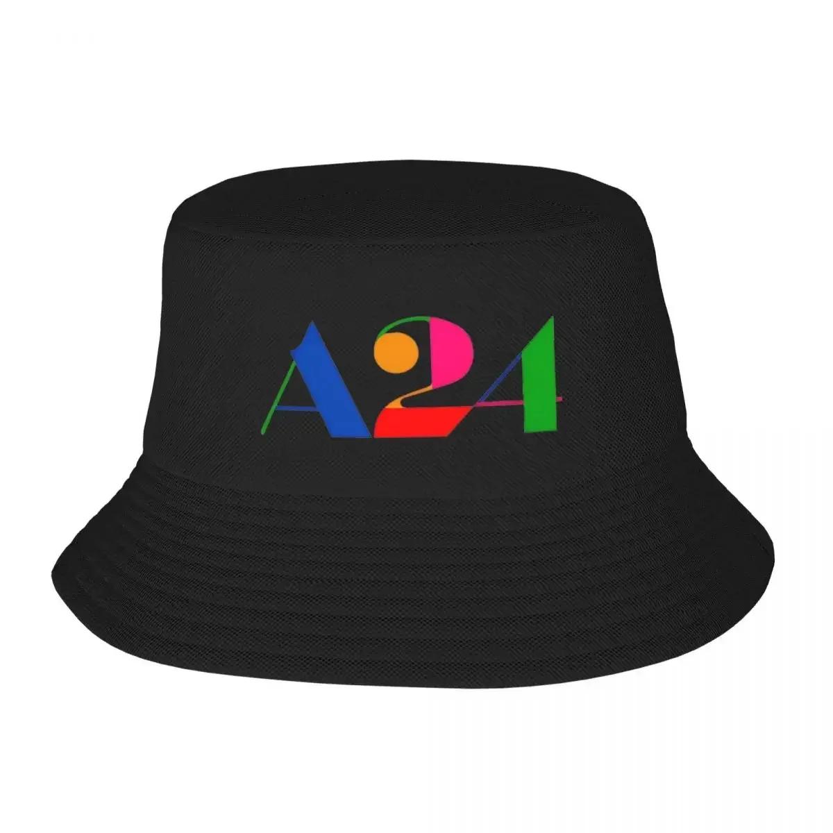 

A24 Rainbow Bucket Hat Travel Headwear Accessories Fisherman Caps for Outdoor Teen Panamka Packable One Size